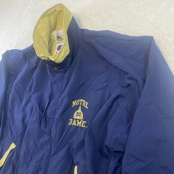 Notre Dame Exclusively Tailored Team Issued Embroidered Champion Jacket Men's L - Picture 3 of 14